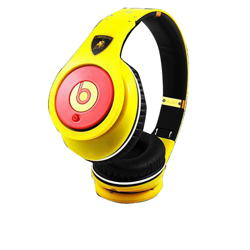 Beats by dre Lamborghini Studio Headphones Yellow with Red