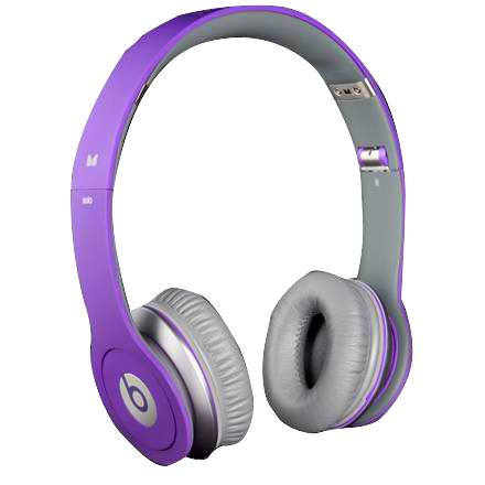 Justbeats Solo with ControlTalk by Dr Dre Headphones Purple